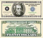 Andrew Jackson - Bill "20 Dollar US" - President Million History USA