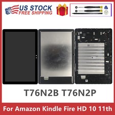 For Amazon Kindle Fire HD 10 2021 11th T76N2B T76N2P LCD Touch Screen  Frame US