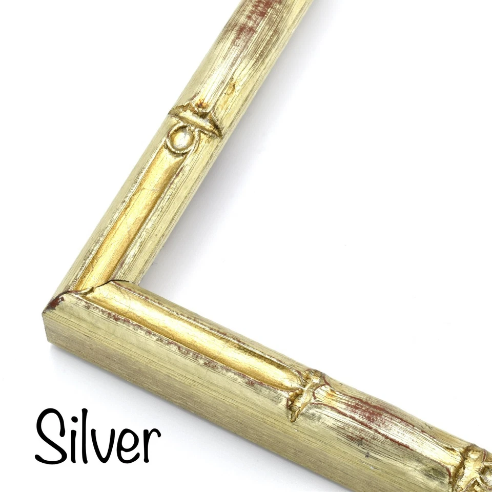 Marco de fotos de bambú exótico ancho decoración tropical estilo Tiki 5x7 8x10 11x14 16x20 Foto 3 de 4