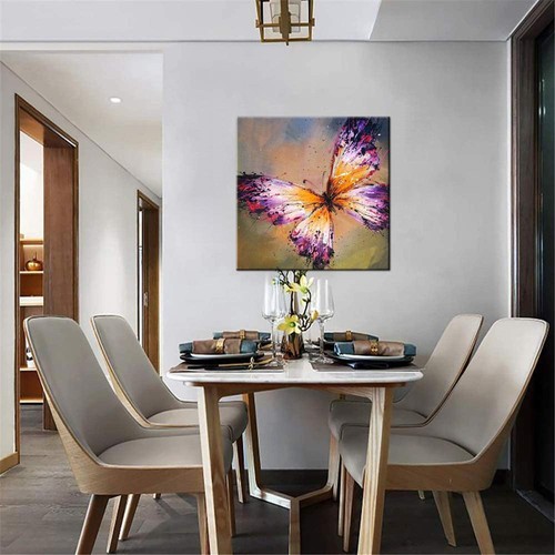 Abstract Art Butterfly Oil Painting On Canvas Hand Painted Wall Art Painting - Bild 3 von 9