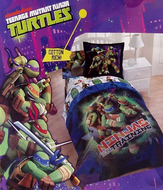 Teenage Mutant Ninja Turtles Training Full Comforter Shams 4pc