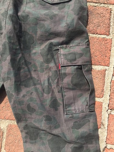 Neu Levis Sample 501 502 Camo Print Denim Premium Big E Lvc Jeans 32 Cargohose - Bild 5 von 12