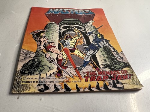 Vintage MOTU He-Man Mini Comic Boo: Menace Of Trap Jaw Series 2 1982 USA - Picture 3 of 5