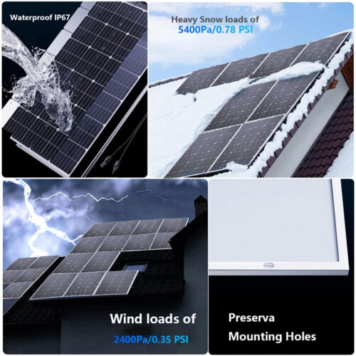 3000W 2000W 1000W Solar Panel 18VHigh Efficiency Rigid Power Bank Glass Charging - Picture 11 of 30