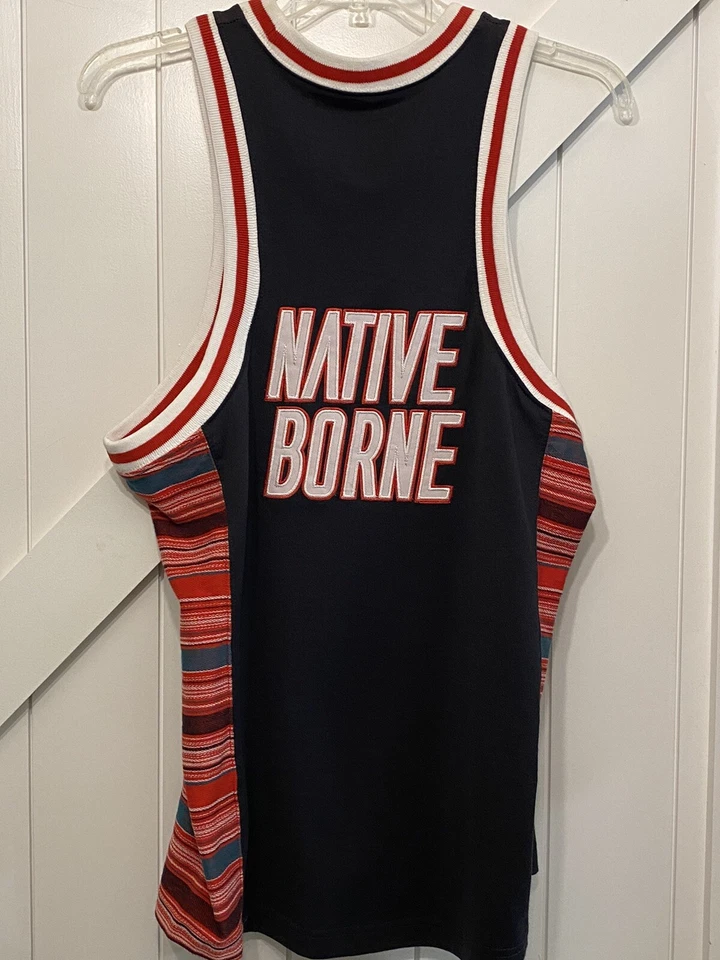 Native Borne 2001 Basketball Jersey We Built This City Embroidered Adult Medium - Image 4 of 4