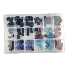 90 pcs AC System Cap Valve Plugs Air Refrigerant Set Kit Cars Accessaries