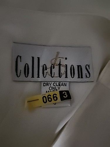 Vintage JS Collections Button Down Long Sleeve Top Sz 6 Off White Canada 🇨🇦 - Picture 11 of 15