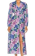 Zimmermann Plunge Poppy Maxi Dress AU 1/US 2-4