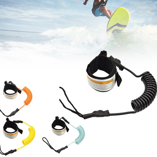 Surf Board Safety Leash Rope Ankle Strap Coiled Elastic Straps Stand Up Paddle - Picture 9 of 12