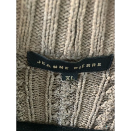 Jeanne Pierre Womens Size XL Tan Beige Open Front Cardigan Sweater Cable Knit Fi - Picture 5 of 5