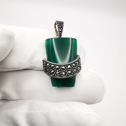Vintage ausgefallenes Set Anhänger Ring Sterlingsilber 925, Damenschmuck - Bild 5 von 8