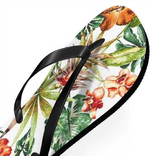 Waves And Sun Sandals Tropical Graphic Summer Flip Flops Slides BRAND NEW - Picture 12 of 13