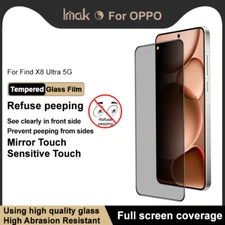 For OPPO Find X8 Ultra, imak Privacy Tempered Glass Film Full Screen Protector
