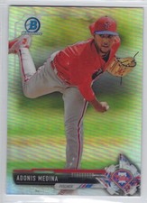 ADONIS MEDINA Refractor 2017 Bowman Chrome Draft RC #BDC-62 Phillies
