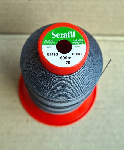 Sewing Thread Amann Serafil 600m Tex 20 Col. 0153G F1FRE Polyester - Picture 2 of 2