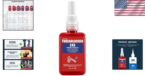 Durable Removable Thread Locker Glue - Perfect for Automotive & Industrial Use - Picture 2 of 9