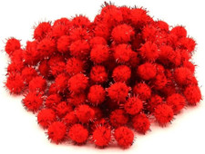 100Pcs Glitter Tinsel Pom Poms Sparkle Balls for DIY Craft/Party Decoration/Cat