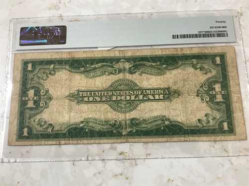 1923 $1 STAR SILVER CERTIFICATE, CERTIFIED PMG 20(VERY FINE) VERY VERY RARE - Picture 3 of 3