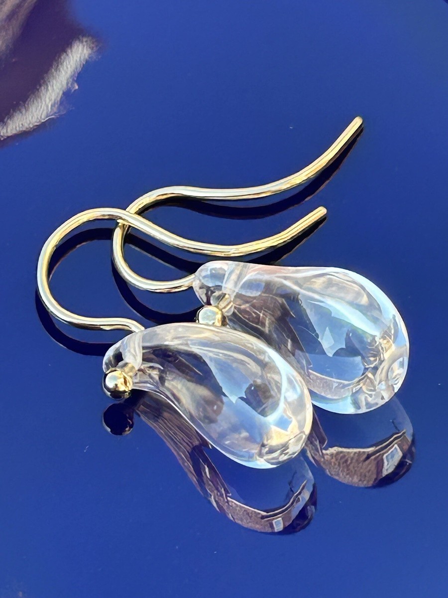Tiffany & Co Elsa Peretti 18K Yellow Gold Rock Crystal