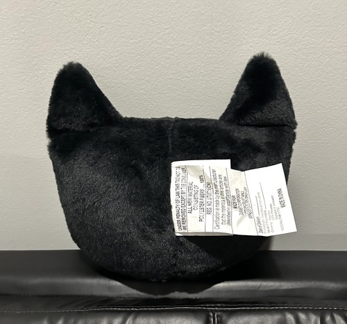 Target 2022 Hyde EEK Halloween Faux Fur Black Cat Throw Pillow NEW - Picture 3 of 3