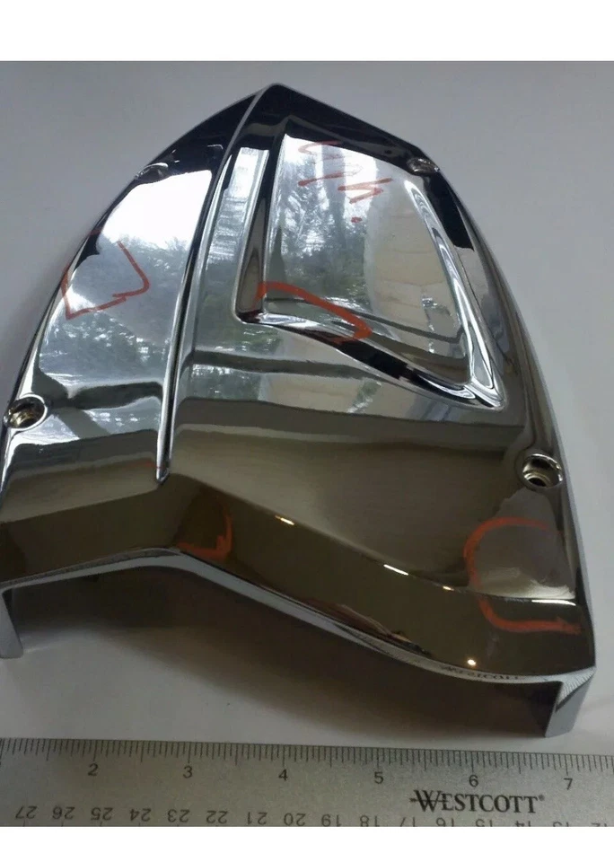 Cubierta de caja de aire exterior Viper Motorcycle Company CROMO 2055101 segundos de fábrica Foto 2 de 4