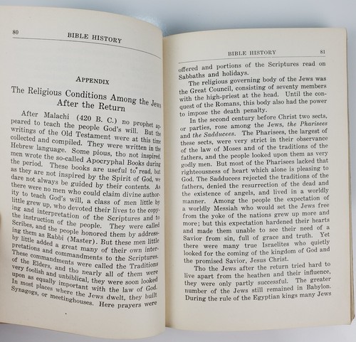 Bible History For Home And School Hardcover 1940 Fourth Edition A. J. Houkom - Picture 10 of 11