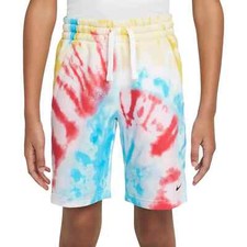 NIKE BOYS SPORTSWEAR CLUB TIE DYE SHORTS SIZE XL NWT 40