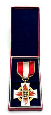 Feuerwehr Ehrenzeichen Verdienstkreuz 40 Jahre Land Baden-Württemberg im Etui