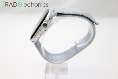 (πA+) Apple Watch series 10 GPS 42mm AL Silver + Blue Cloud Sport Loop BAT 100% - Picture 3 of 7