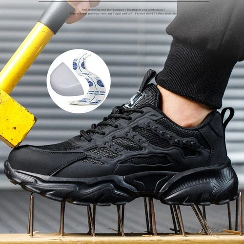 DE Herren Leicht Schuhe Sicherheitsschuhe Sneaker Stahlkappe Arbeitsschuhe Sport - Bild 4 von 26