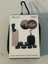 6-in-1 Cell Phone Camera Lens Kit for iPhone Android Universal Clip On Phone