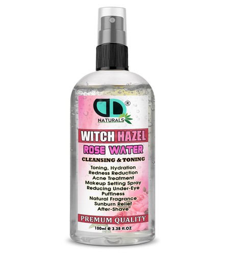 DD Witch Hazel Facial Toner with Rose Water -Alcohol Free 100% NATURAL & ORGANIC - Picture 13 of 22