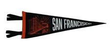 San Francisco Stay Golden Gate Bridge Pennant Banner Flag Oxford California 