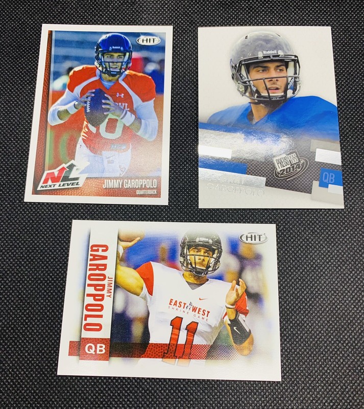 2014 Jimmy Garoppolo RC Rookie Lot Rams Press Pass Sage Hit Next Level