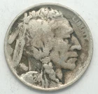 1924-S Buffalo Indian Head Nickel with slightly rotated die