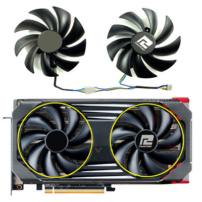 Für POWERCOLOR RX6600/RX6600XT/RX6650XT Red Devil Grafikkarte Kühlerlüfter