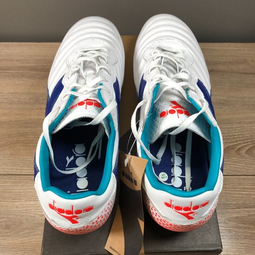 Diadora Brasil Elite GR LT+ MDPU Soccer Cleat Blue White C2433 Sz 11 NEW IN BOX - Picture 9 of 15