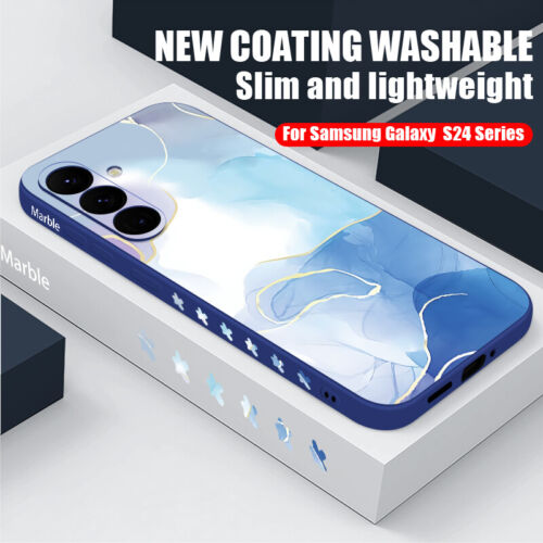 Phone Case For Samsung Galaxy S25 S24 Ultra S23 FE S22 S20 Silicone Marble Cover - Picture 18 of 33