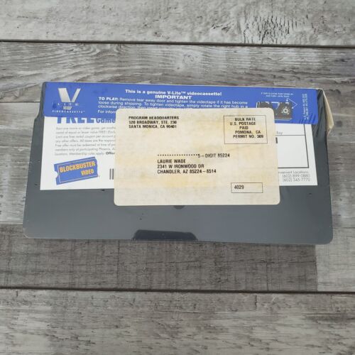 Blockbuster Video Grand Opening V-Lite VHS Sealed Promo Promotional Mailer Vtg - Picture 2 of 3