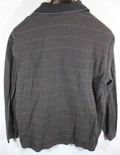 Para hombres Nike Golf Informal Exterior Manga Larga Polo Negro Rayas Algodón Grande - Imagen 6 de 6