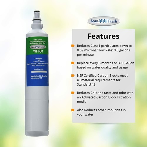 Aqua Fresh WF600 Fits LG LT600P Refrigerator Water Filter 4-Pack - Picture 7 of 10