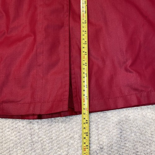 Vintage London Fog Button Up Trench Coat Red Women Size 14 Regular (Made In USA) - Picture 2 of 11