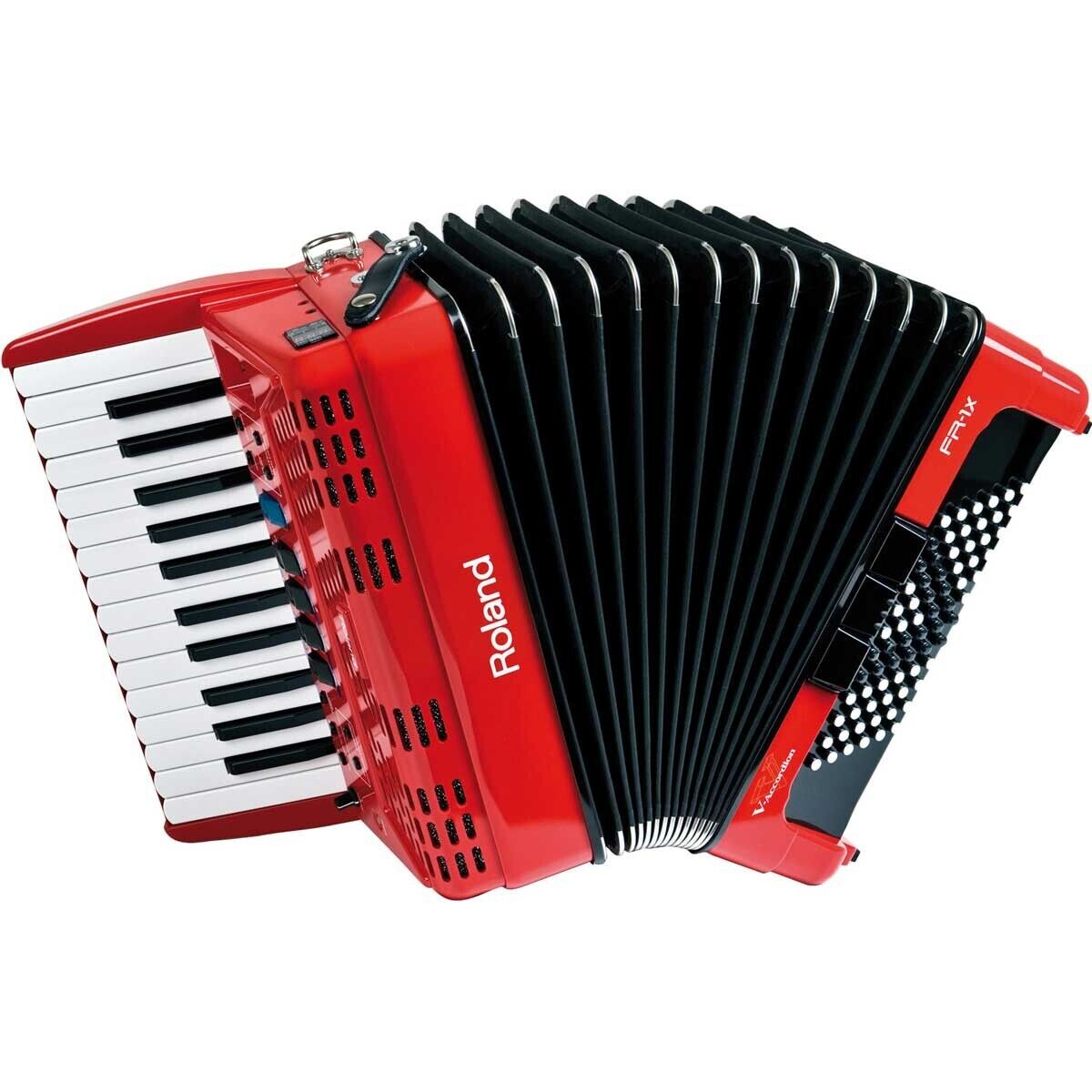 Roland FR-1X RD Red V-Accordion 26 Piano Key Built-in Amplifier and Speaker