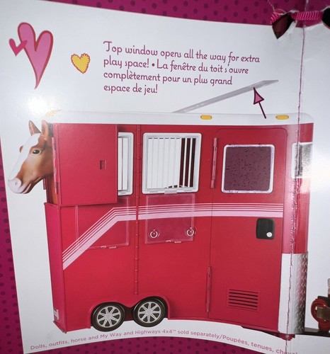 Our Generation Horse Trailer Doll Playset - Red Horses Excellent Condition - Bild 19 von 23