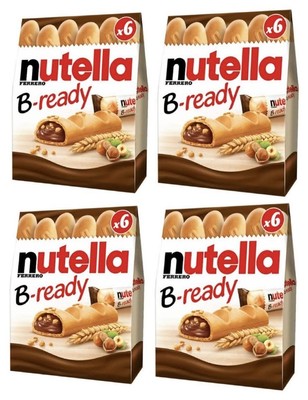 Nutella B-Ready Ferrero Nutella Virready Chocolate 6 Pieces X 4 Boxes No.45