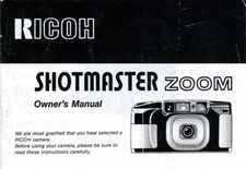Ricoh Shotmaster Zoom Camera Instruction Manual Original