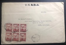 1948 Warsaw Poland Airmail cover To World Health Organization Geneva Switzer