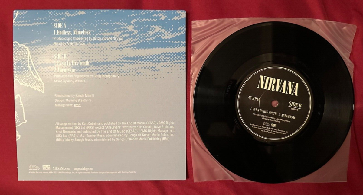 Nirvana - Endless Nameless Aneurysm Even In His Youth 7in 45rpm