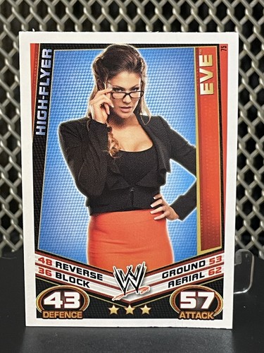 2012 Topps WWE Slam Attax EVE Wrestling Card #75 Topps India RARE Series HOT!! - Picture 3 of 6