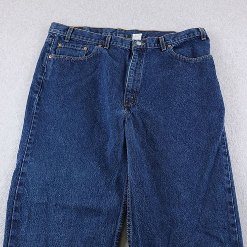 Vintage Levis 550 Jeans Mens 42X32 Blue Tapered Made in USA Denim Relaxed Fit - Picture 3 of 13